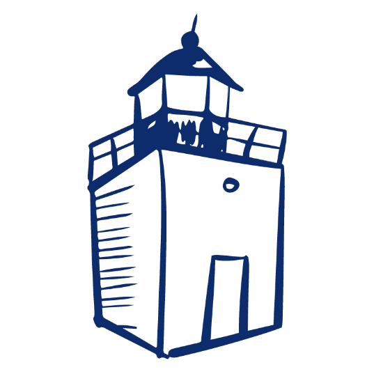 Graphic of Derby Wharf Lighthouse in Salem, Massachusetts