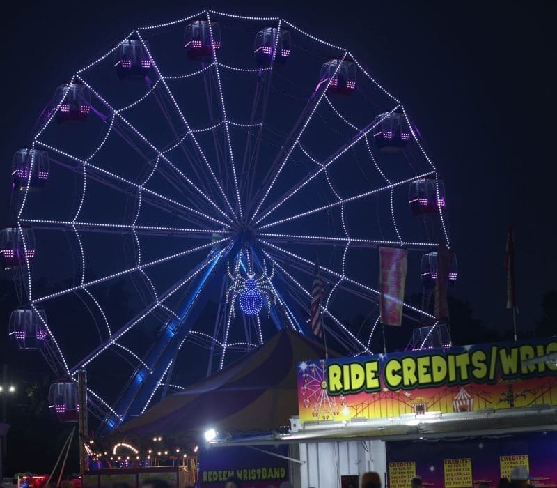 The giant ferris wheel at the Topsfield Fair