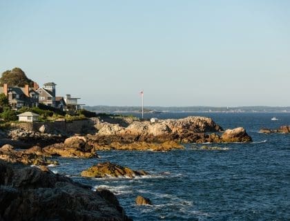 Scenic View of the Coast at Chandler Hovey Park in Marblehead MA