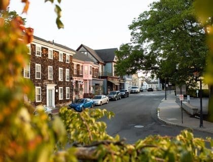 Street in Downtown Marblehead MA