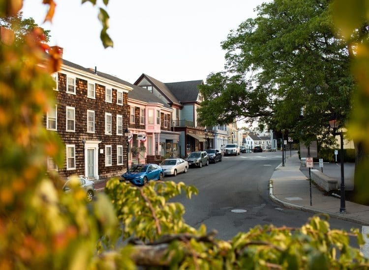 Street in Downtown Marblehead MA