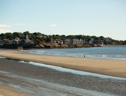 Beach Scene in Red Rock Park in Lynn MA