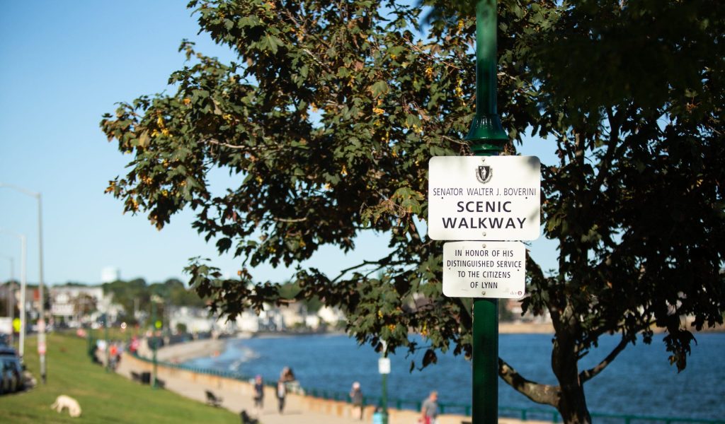 Scenic Waterway in Red Rock Park in Lynn MA