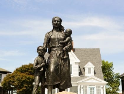The Gloucester Fisherman's Wives Memorial in Gloucester MA