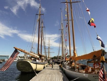 Dock in Gloucester MA During SchoonerFest