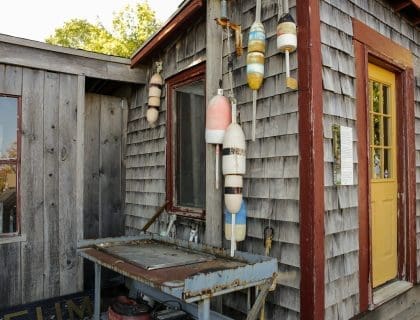Exterior of Shipbuilding Museum in Essex MA
