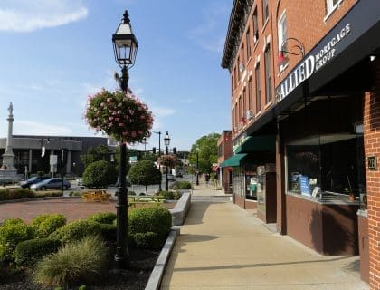 Street During the Day in Downtown Peabody MA