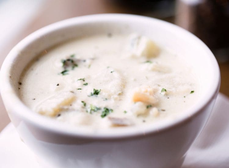New England clam chowder