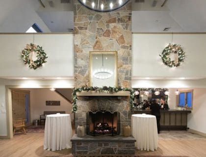 Bramble House fireplace