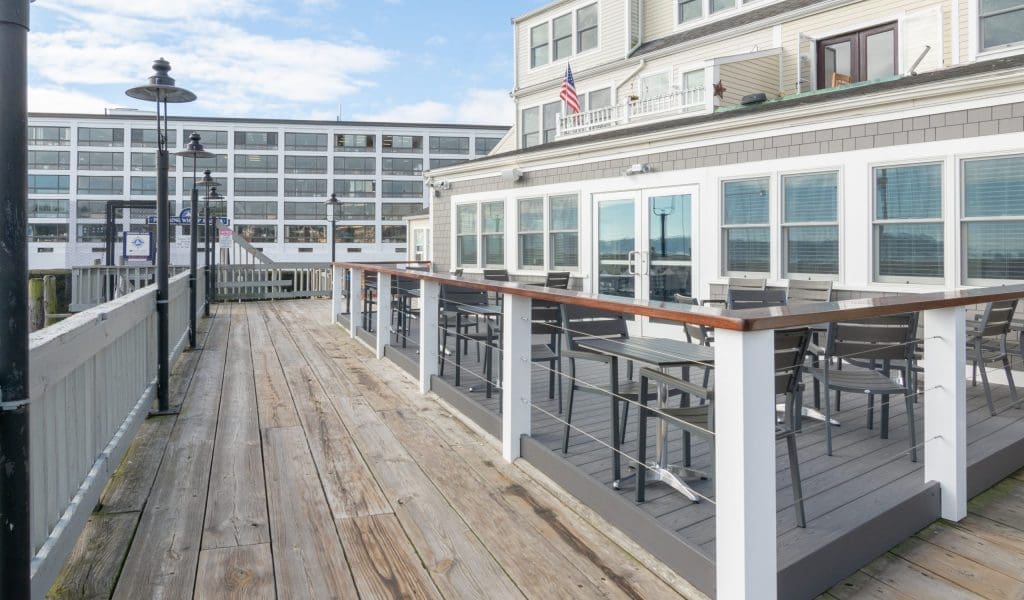 Finz Bar and Grill outdoor deck in Salem, MA