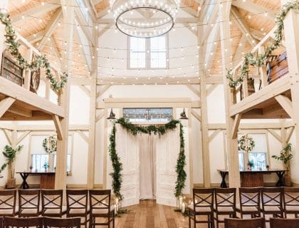 Ceremony decor at Briar Barn Inn