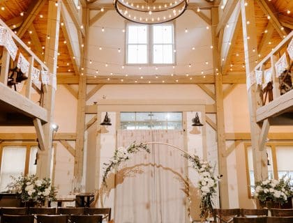 Ceremony with arbor
