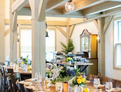 Shower tablescape