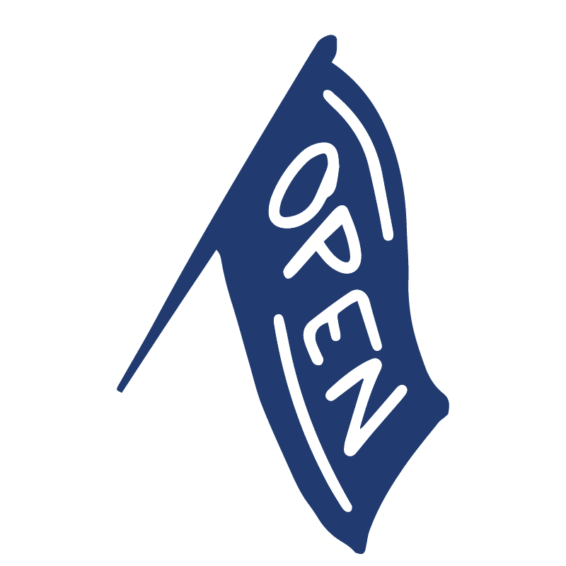 Open flag graphic